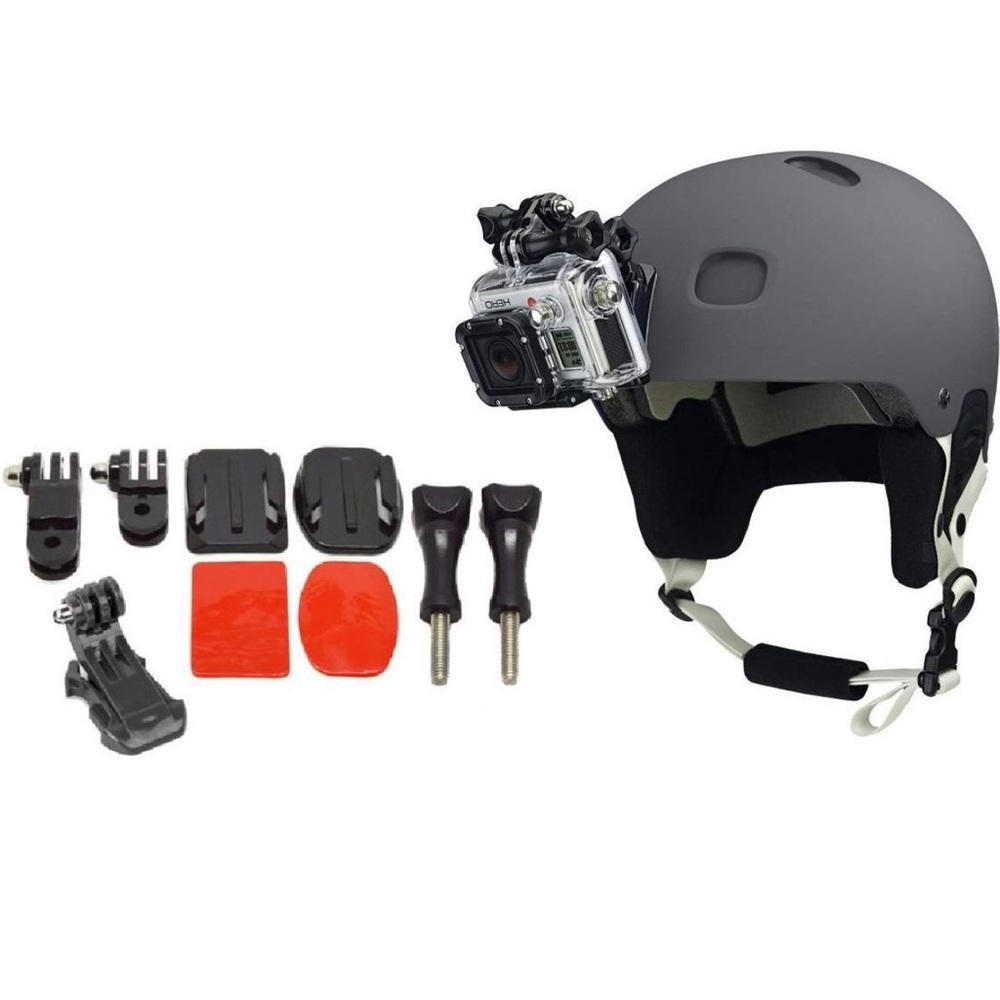 GoPro Helmet Front Mount Bundle With Adhesive Pads